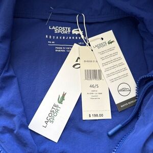 Lacoste Sport Jacket with Tags
